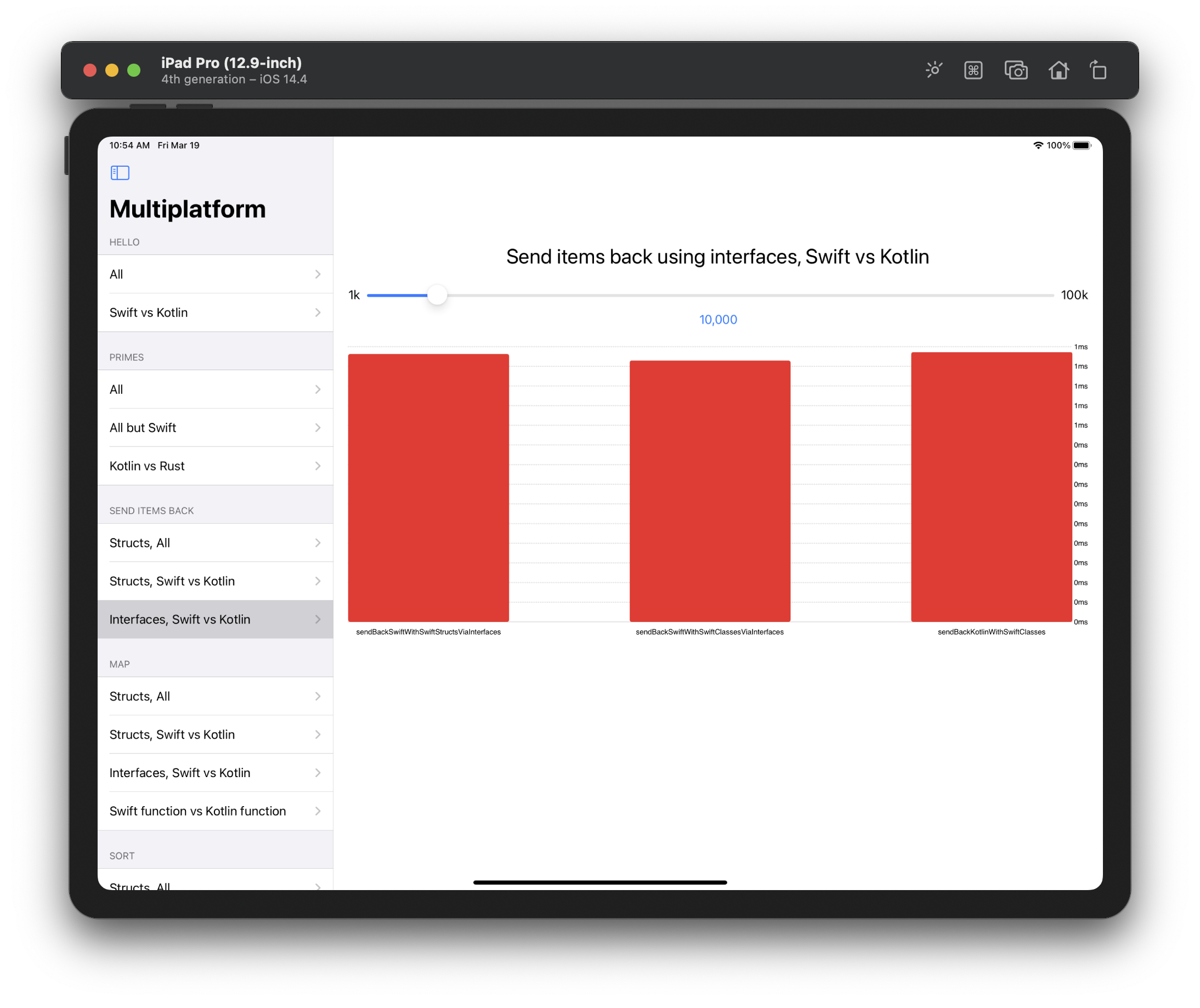 Send Items Back via interfaces